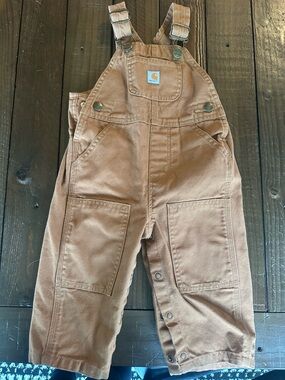 Carhartt Kids' Brown Duck Overalls